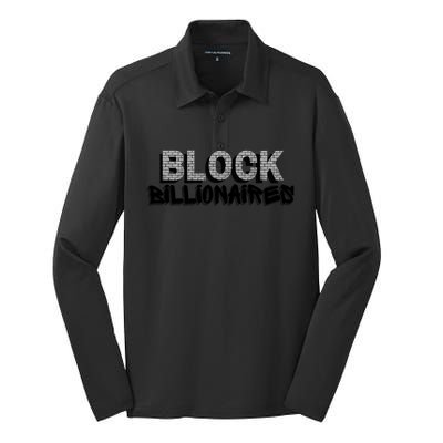 Block Billionaires Silk Touch Performance Long Sleeve Polo