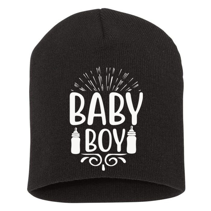 Baby Boy Short Acrylic Beanie