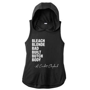 Bleach Blonde Bad Built Butch Body Ladies PosiCharge Tri-Blend Wicking Draft Hoodie Tank