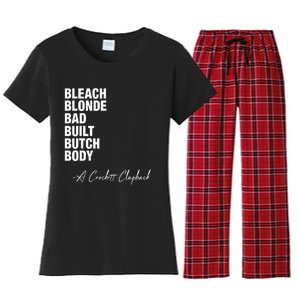 Bleach Blonde Bad Built Butch Body Women's Flannel Pajama Set