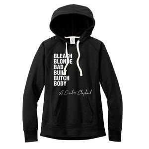 Bleach Blonde Bad Built Butch Body Women's Fleece Hoodie