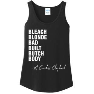 Bleach Blonde Bad Built Butch Body Ladies Essential Tank