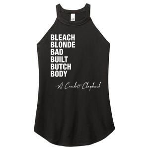 Bleach Blonde Bad Built Butch Body Women's Perfect Tri Rocker Tank