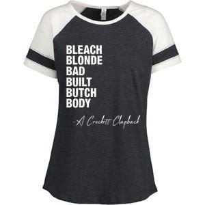 Bleach Blonde Bad Built Butch Body Enza Ladies Jersey Colorblock Tee