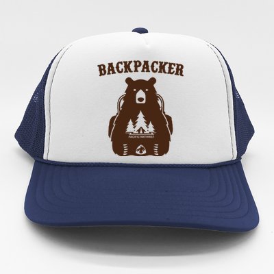 Backpacker Bear Trucker Hat