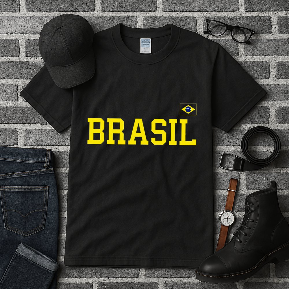 Brazil Brasil Brazilian Flag Green Tall T-Shirt
