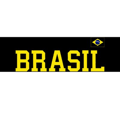 Brazil Brasil Brazilian Flag Green Bumper Sticker