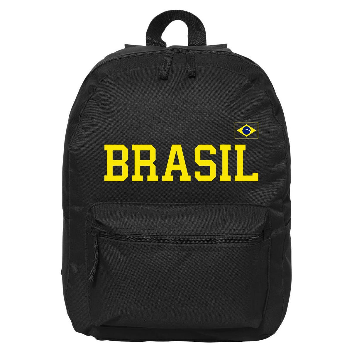 Brazil Brasil Brazilian Flag Green 16 in Basic Backpack