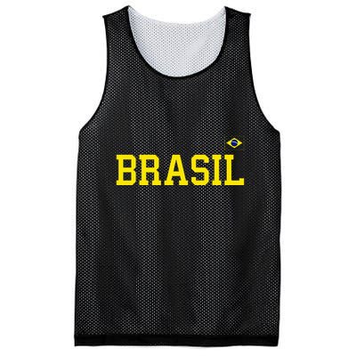 Brazil Brasil Brazilian Flag Green Mesh Reversible Basketball Jersey Tank