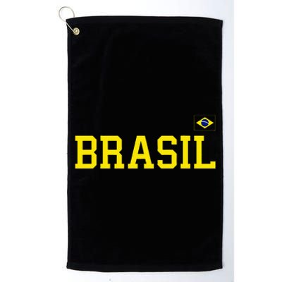 Brazil Brasil Brazilian Flag Green Platinum Collection Golf Towel