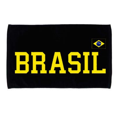 Brazil Brasil Brazilian Flag Green Microfiber Hand Towel