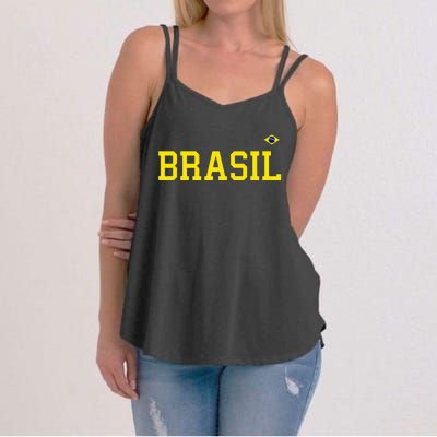 Brazil Brasil Brazilian Flag Green Women's Strappy Tank