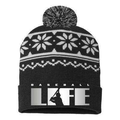 Baseball Baseball USA-Made Snowflake Beanie