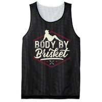 Body By Brisket Funny Steak Lover Grilling BBQ Chef Mesh Reversible Basketball Jersey Tank