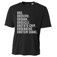 Bro Broseph Broham Gym Workout Weightlifting Fitness Cooling Performance Crew T-Shirt