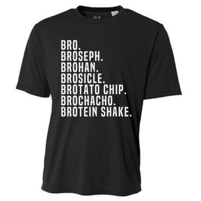 Bro Broseph Broham Gym Workout Weightlifting Fitness Cooling Performance Crew T-Shirt