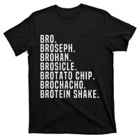 Bro Broseph Broham Gym Workout Weightlifting Fitness T-Shirt