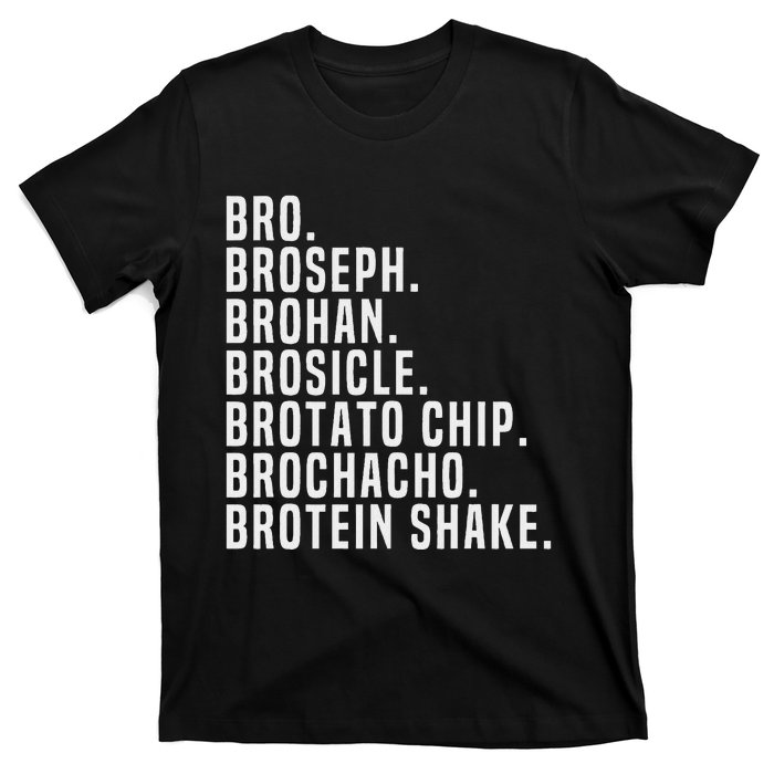 Bro Broseph Broham Gym Workout Weightlifting Fitness T-Shirt