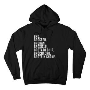 Bro Broseph Broham Gym Workout Weightlifting Fitness Tall Hoodie