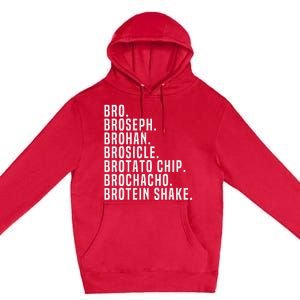 Bro Broseph Broham Gym Workout Weightlifting Fitness Premium Pullover Hoodie