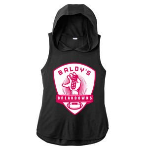 BaldyS Breakdowns Ladies PosiCharge Tri-Blend Wicking Draft Hoodie Tank