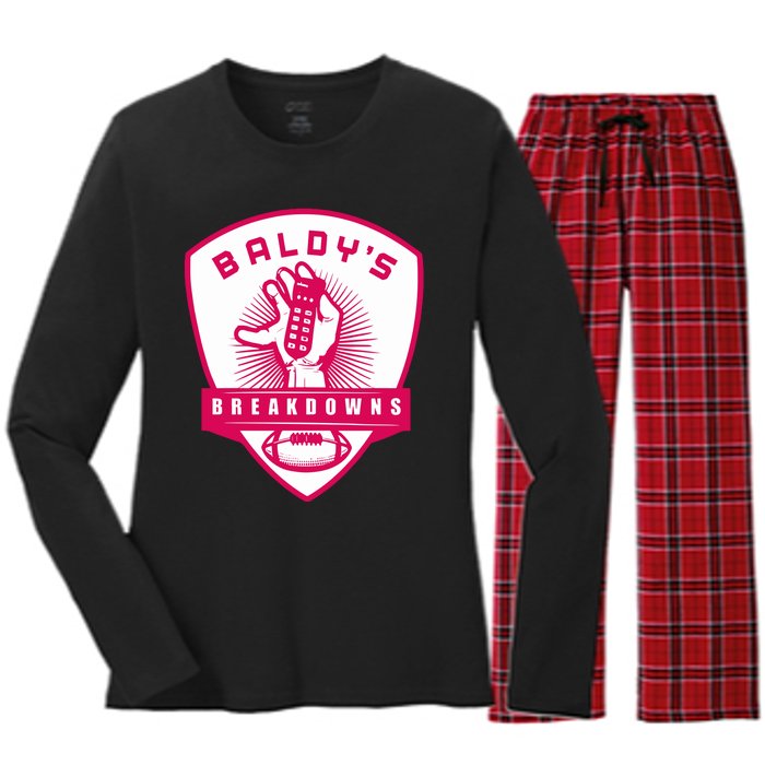 BaldyS Breakdowns Women's Long Sleeve Flannel Pajama Set 