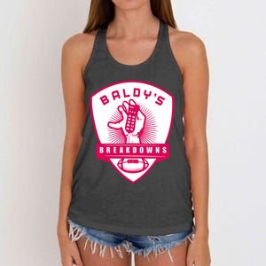 BaldyS Breakdowns Women's Knotted Racerback Tank