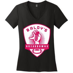 BaldyS Breakdowns Women's V-Neck T-Shirt