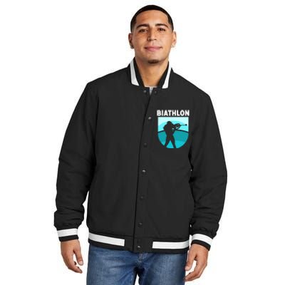 Biathlon Biathlete Biathlons Sports Insulated Varsity Jacket