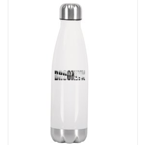 Brooklyn Brooklyn Bridge Nyc Cityscape Stainless Steel Insulated Water Bottle