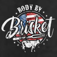 Body By Brisket USA Flag Patriotic Barbeque 4th of July Adult Drive Performance Visor