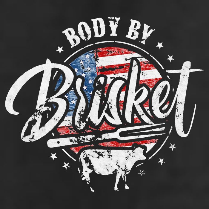 Body By Brisket USA Flag Patriotic Barbeque 4th of July Adult Drive Performance Visor