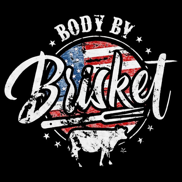 Body By Brisket USA Flag Patriotic Barbeque 4th of July Drawstring Bag