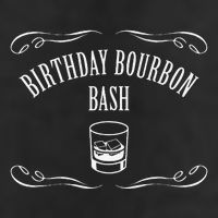 Birthday Bourbon Bash Featuring Whiskey Glass 25L Jumbo Tote