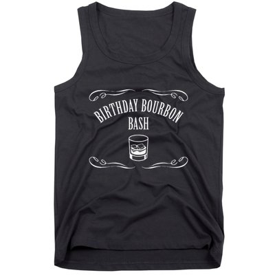 Birthday Bourbon Bash Featuring Whiskey Glass Tank Top