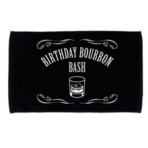 Birthday Bourbon Bash Featuring Whiskey Glass Microfiber Hand Towel