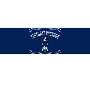 Birthday Bourbon Bash Featuring Whiskey Glass Bumper Sticker