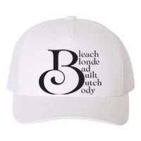 Bleach Blond Bad Built Butch Body Yupoong Adult 5-Panel Trucker Hat