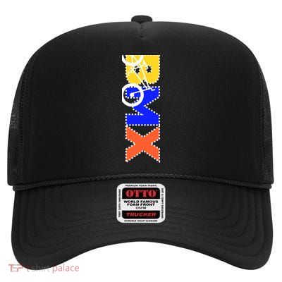 BMX Bike High Crown Mesh Back Trucker Hat