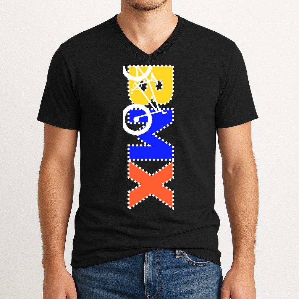 BMX Bike V-Neck T-Shirt