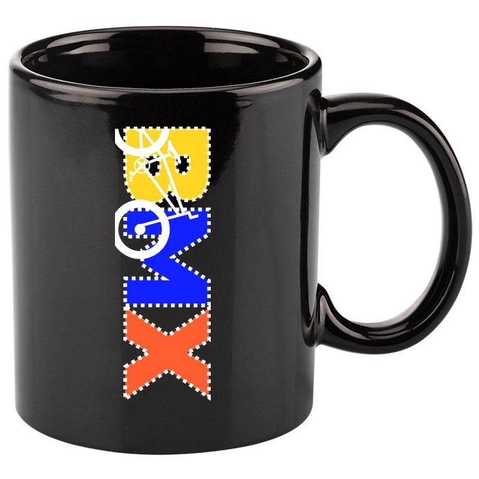 BMX Bike 11oz C Handle Ceramic Mug