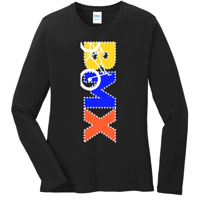 BMX Bike Ladies Long Sleeve Shirt
