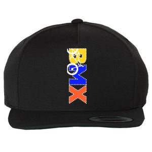 BMX Bike Wool Snapback Cap