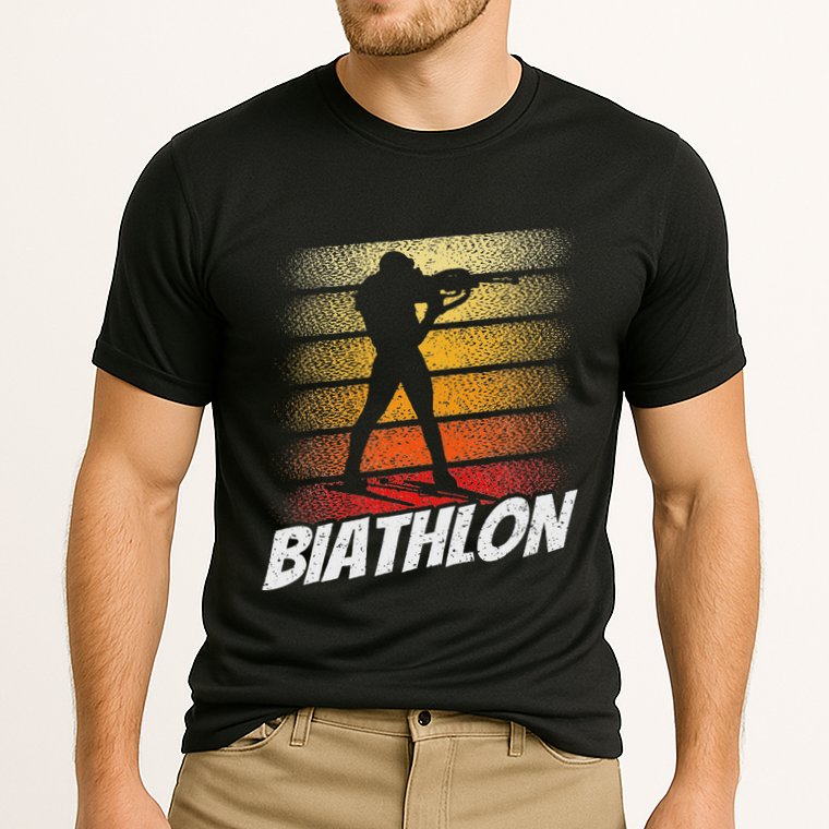 Biathlon Biathlete Biathlons Sports Cooling Performance Crew T-Shirt