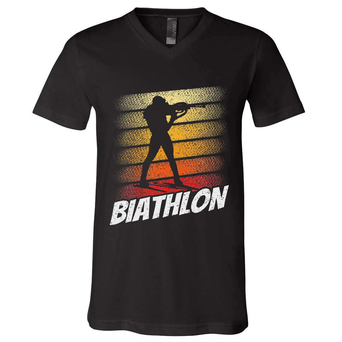 Biathlon Biathlete Biathlons Sports V-Neck T-Shirt