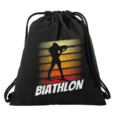 Biathlon Biathlete Biathlons Sports Drawstring Bag