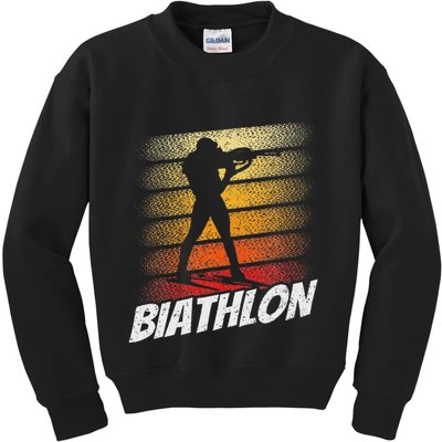 Biathlon Biathlete Biathlons Sports Kids Sweatshirt