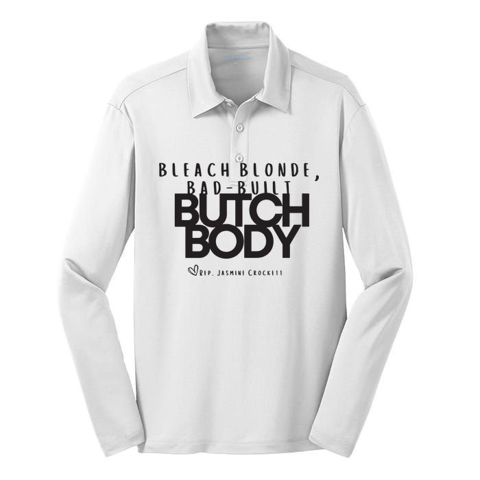 Bleach Blond Bad Built Butch Body Silk Touch Performance Long Sleeve Polo