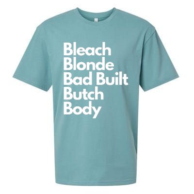 Bleach Blond Bad Built Butch Body Sueded Cloud Jersey T-Shirt