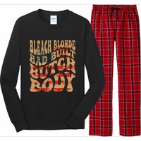 Bleach Blonde Bad Built Butch Body Long Sleeve Pajama Set